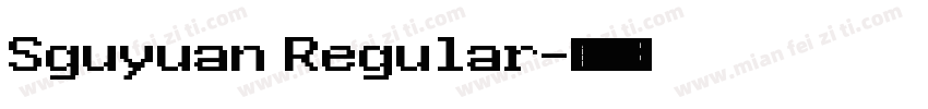 Sguyuan Regular字体转换